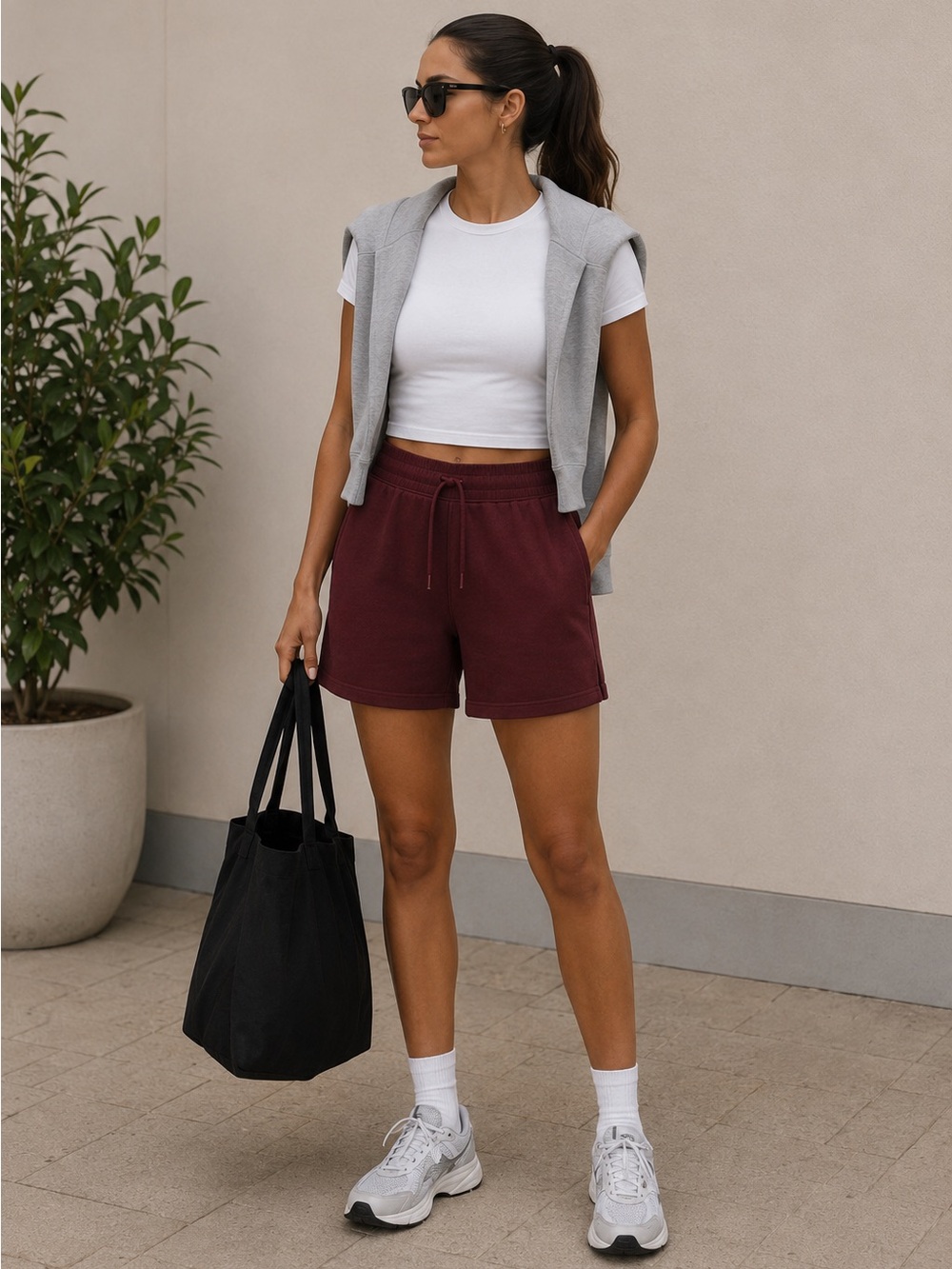 lululemon athletica Burgundy Scuba Shorts